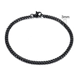 Pulseira cubana de aço inoxidável + caixa