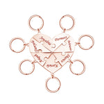 Conjunto de chaveiros quebra cabeça personalizados