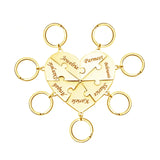 Conjunto de chaveiros quebra cabeça personalizados