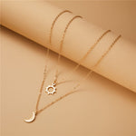 kit de 1 colar sol + 1 colar lua