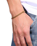 Pulseira cubana de aço inoxidável + caixa