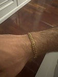 Pulseira cubana de aço inoxidável + caixa