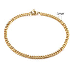 Pulseira cubana de aço inoxidável + caixa