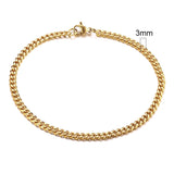Pulseira cubana de aço inoxidável + caixa