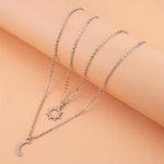 kit de 1 colar sol + 1 colar lua