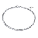 Pulseira cubana de aço inoxidável + caixa