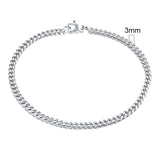 Pulseira cubana de aço inoxidável + caixa